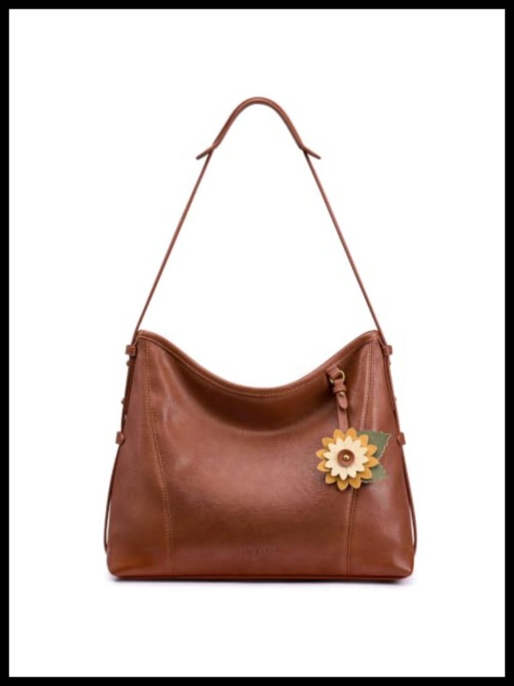 Hobo Bag Water-Resistant PU Leather Shoulder Crossbody Purse for Women